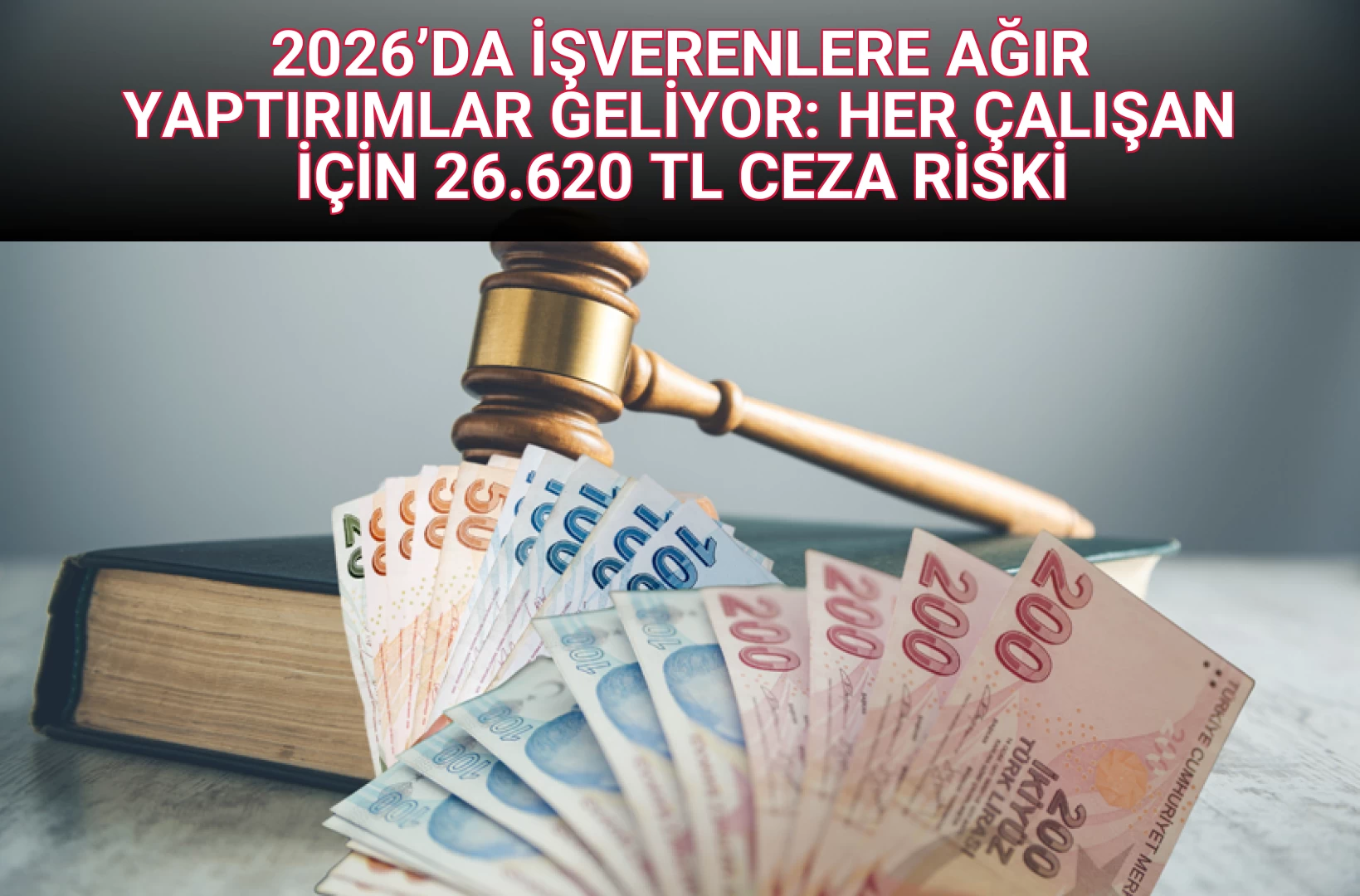 2026’DA İŞVERENLERE AĞIR YAPTIRIMLAR GELİYOR: HER ÇALIŞAN İÇİN 26.620 TL CEZA RİSKİ