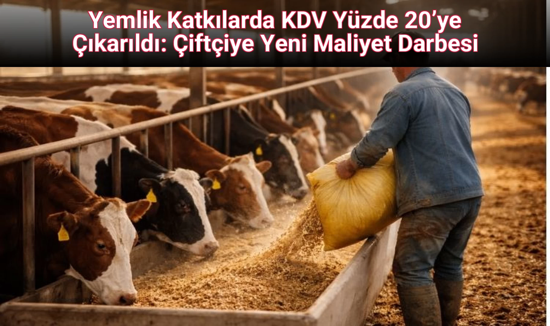 Yemlik Katkılarda KDV Yüzde 20’ye Çıkarıldı: Çiftçiye Yeni Maliyet Darbesi