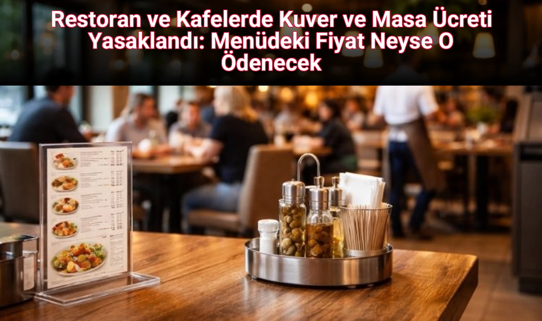 Restoran ve Kafelerde Kuver ve Masa Ücreti Yasaklandı: Menüdeki Fiyat Neyse O Ödenecek
