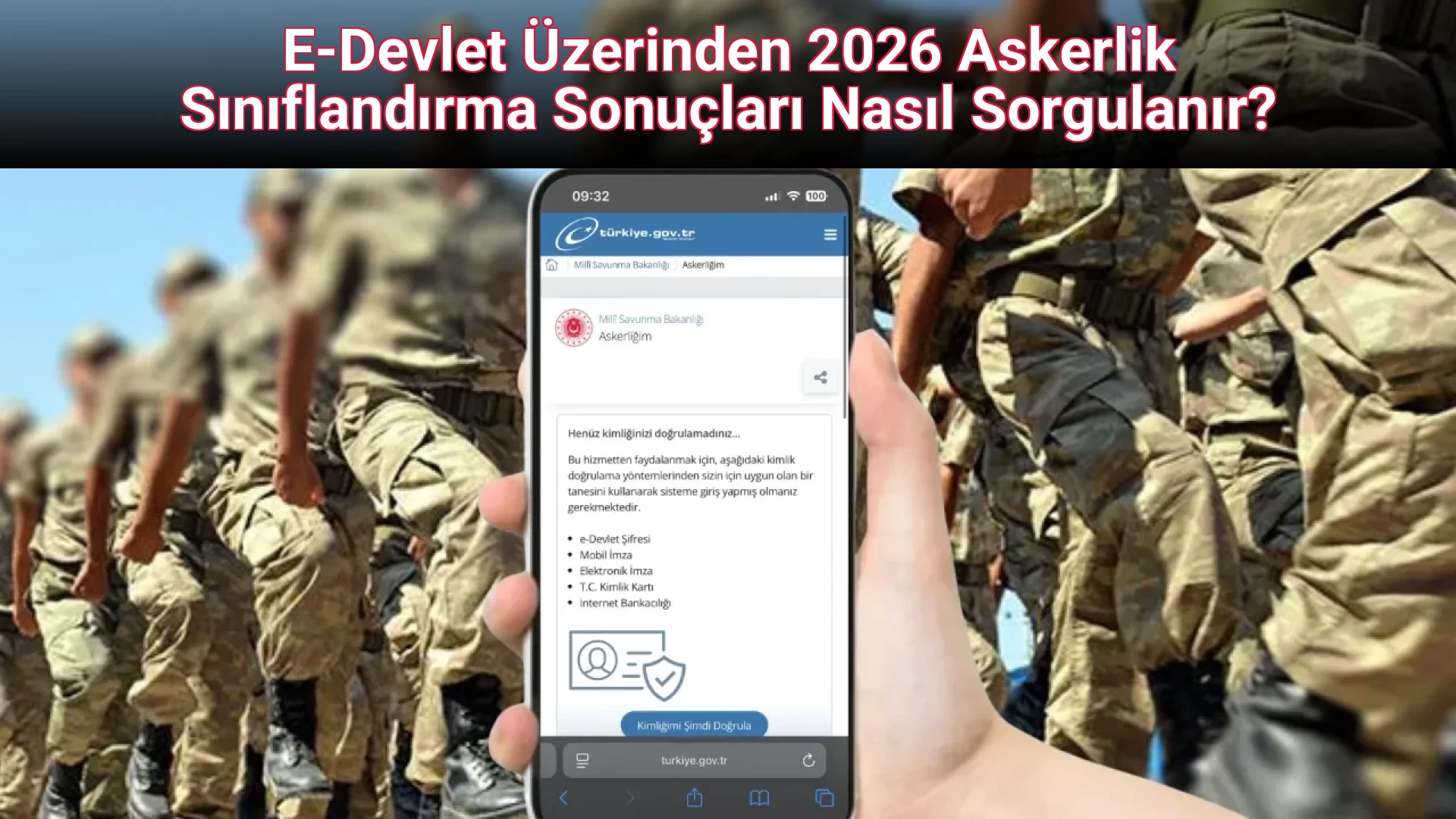 E-Devlet Üzerinden 2026 Askerlik Sınıflandırma Sonuçları Nasıl Sorgulanır?