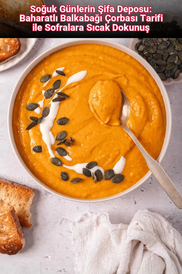 Soğuk Günlerin Şifa Deposu: Baharatlı Balkabağı Çorbası Tarifi ile Sofralara Sıcak Dokunuş