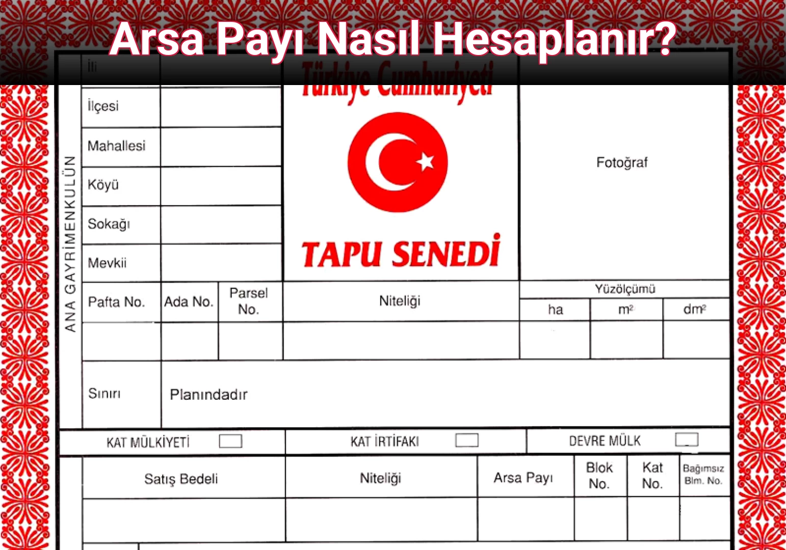 Arsa Payı Nasıl Hesaplanır?